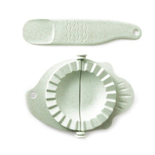(O) 2-in-1 Dumpling Maker DIY Dumpling Wrapper Machine Manual Dumplings Making Molds with Rolling Stick Practical Pastry Tools