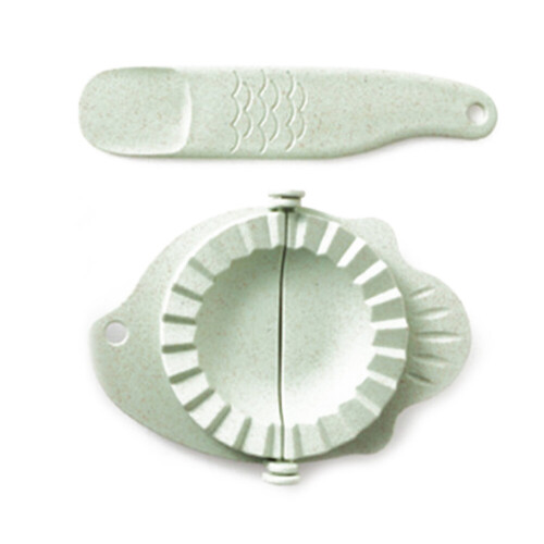 (O) 2-in-1 Dumpling Maker DIY Dumpling Wrapper Machine Manual Dumplings Making Molds with Rolling Stick Practical Pastry Tools