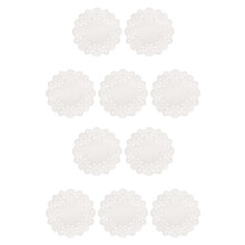 Doilies Paper Lace Cake White Tray Wedding Large Liners Craft Baking Party Dessert Plate Placemats Round Disposable Pads Oil