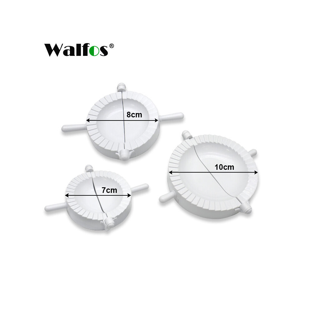 WALFOS 3Pieces/Set FOOD GRADE Plastic Moulds  Ravioli Dough Press Pastry Dumpling Maker Mold in Different Sizes-image-OPC-PBNRCPN-NEW