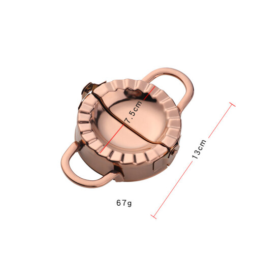 (Rose gold Small) Dumpling Mold Practical Dumpling Wrapper Making Machine Cooking Pastry Kitchen Tools Household Dumpling Maker