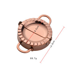 (Rose gold Large) Dumpling Mold Practical Dumpling Wrapper Making Machine Cooking Pastry Kitchen Tools Household Dumpling Maker