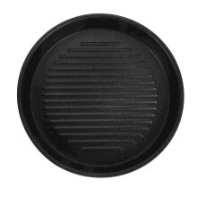 (16.5X16.5X2.5CM) Pan Grill Steak Griddle Bbq Stove Pans Stovetop Plate Frying Round Induction Nonstick Tray Barbecue Iron Cast Baking Skillet Non