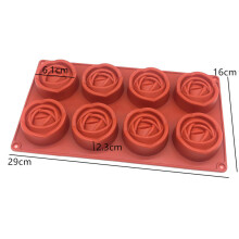 (3) 3D Silicone Pastry Molds Oval Shaped Silicone Chocolate Mold Baking Pan Handmade Soap Mould Donut Tray Muffin Cups Cake Mold
