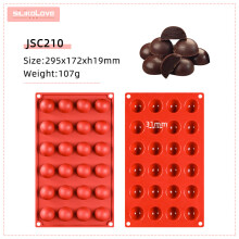 (JSC210) Semi Sphere Ball Cake Decorating Mold Silicone Mold for DIY Baking Chocolate Bombs Brownie Dome Mousse Cake Tray