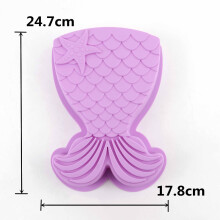 (Fish tail) Halloween Pumpkin Shape Silicone Cake Mold DIY Big Mousse Dessert Cake Bakeware Chocolate Fondant Mould Baking Tray
