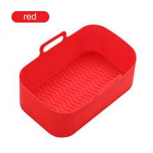 (7) 1pc Air Fryers Oven Baking Tray Silicone 3d Fried Chicken Basket Mat Safe Cooking Mold Airfryer Oven Baking Tray Airfryer Black
