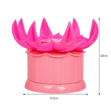 (Pink L) Chinese Baozi Pastry Pie Stuffed Bun Dumpling Maker Mold DIY Kitchen Tools Petal Modeling Perfect Gadget Yellow Pink Green White