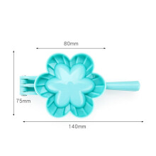 (Flower-M) DIY Dumpling Maker Tools Food-Grade Plastic Chinese Food Jiaozi Mold Dumpling Mould Dough Press Baking Pastry Kitchen Tools