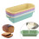 (fragrant green) 2022 New Rectangular Silicone Bread Pan Mold Toast Bread Mold Cake Tray Long Square Cake Mould Bakeware Non-stick Baking Tools 2