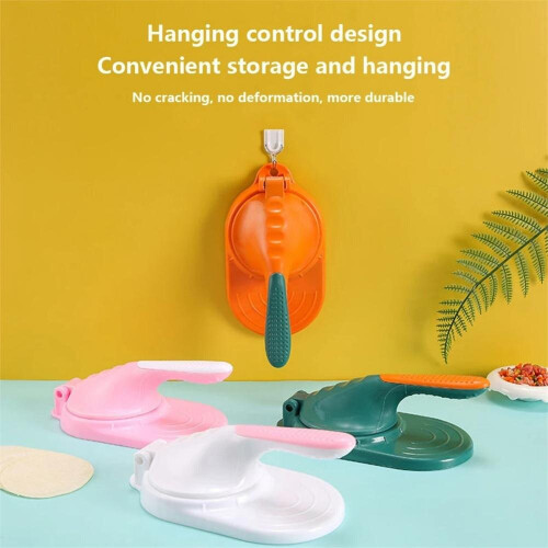 (1) Plastic Dumpling Skin Artifact Manual Wrapper Mould Dough Press Maker ousehold Kitchen Dumpling Making Tool DIY Dumpling Maker 1