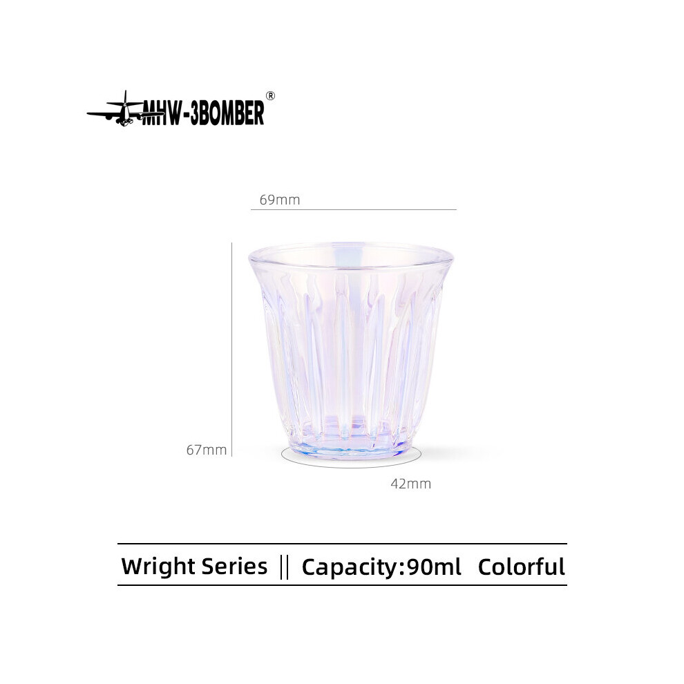 (1pcs Colorful 90ml) MHW-3BOMBER Vacuum Electroplated Glass Coffee Cup 90ml for Latte Espresso Anti-scald Water Mug Chic Wine Glasses Home Accessorie-image-OPC-PBNRT2G-NEW