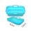 (Red) 2pcs Air Fryers Oven Baking Tray Rectangular Shaped Silicone Pizza Basket Mat Foldable Replacement with Handle Kitchen Tools 7