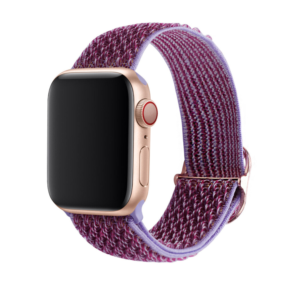 For Apple Watch Band Stretchy Nylon Solo Loop Band for  iWatch Series 8 7 6 5 4 3 2 1 SE,Adjustable 2 Pack Elastics Strap