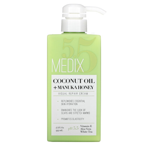 Medix 5.5, Κοκοφοίνι + Μανουκά Χωνιά Οπτική Αναπλάστης Κρέμα, 15 fl oz (444 ml)
