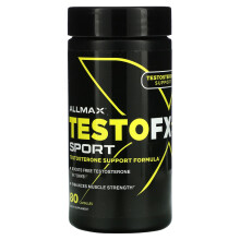 ALLMAX, TestoFX Sport, Testosteronondersteuningsformule, 80 Capsules