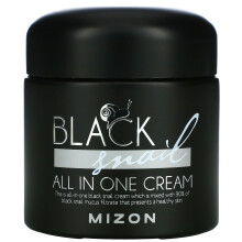 Mizon, Svart Snigel, All In One Cream, 2,53 fl oz (75 ml)