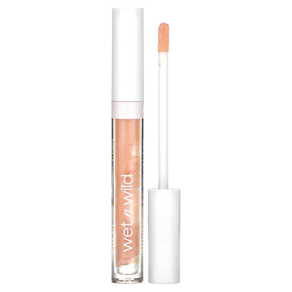 Wet n Wild, MegaSlicks Lip Gloss, Pink Champagne Please, 0.07 oz