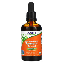 NOW Foods, Certificeerde Biologische Turmeric Extract, 2 fl oz (59 ml)