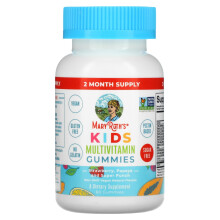 MaryRuth's, Multivitamines Gummies pour Enfants, Fraise, Papaye et Punch Super, 60 Gommes