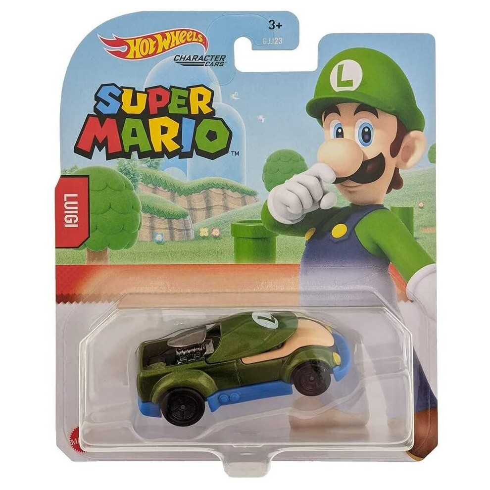 Hot Wheels Nintendo Super Mario Car - Luigi