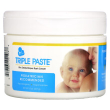 Triple Paste, Medikamentöse Zinkoxid-Diaper-Rasen-Creme, Duftfrei, 8 oz (227 g)