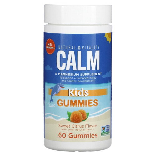 Natural Vitality, CALM Børn Gummies, Søde Citrus, 60 Gummies