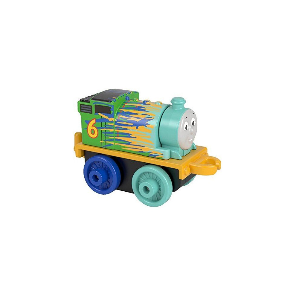 Thomas & Friends Minis - Neon Splatter Percy (4cm Engine) - (Bagged Collectable Train) #219