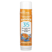 Badger, Lapset, Aurinkosuojakeiju, SPF 35, Tangeriini & Vanilja, 0,65 oz (18,4 g)