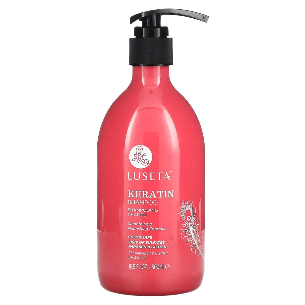 Luseta Beauty , Keratin Shampoo, For Damaged & Dry Hair, 16.9 Fl Oz (500 Ml)