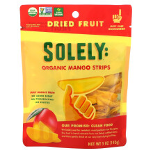 Solely, Ökológiai Mangó Szeletek, 5 oz (142 g)
