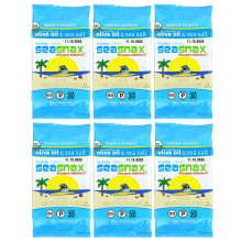 SeaSnax, Orgaaninen Merenpohja, Alkuperäinen, Extra Virgin Olive Oliiviöljy & Meri Suola, 6 Pakkaus, 0,18 oz (5 g) Kukin