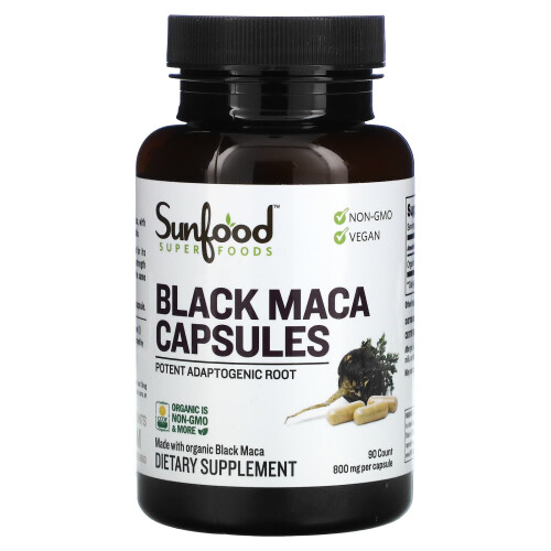 Sort Maca, 800 mg, 90 Kapsler