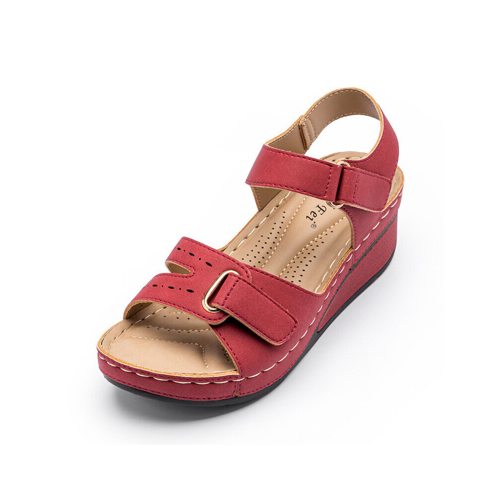 Cushion Walk Womens Ladies Slip On Crisscross Wedge Heel Summer Mule Sandals  UK | eBay