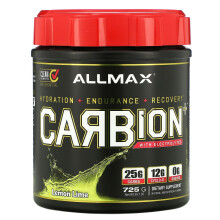 ALLMAX, CARBION+‚Ñ com Eletrólitos, Limão Limão, 25.6 oz (725 g)