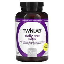 Twinlab, Capsules Daily One, Sans Fer, 180 Capsules