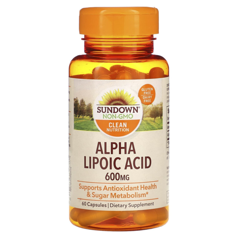 Sundown Naturals , Alpha Lipoic Acid, 600 Mg, 60 Capsules