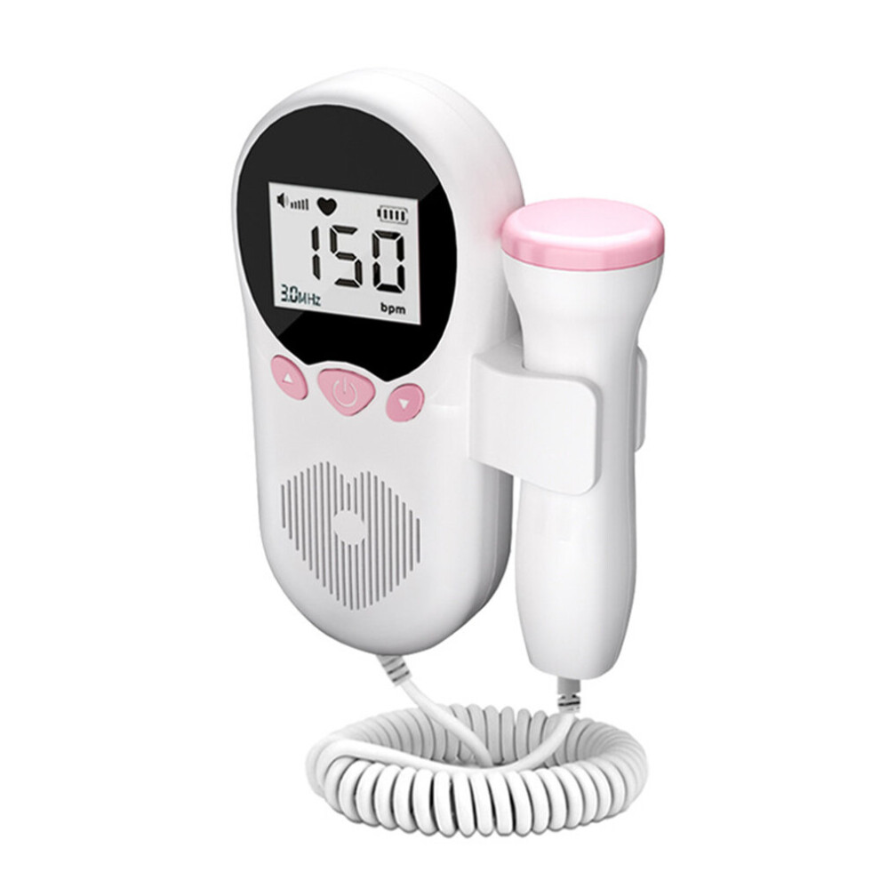 Doppler Fetal Heart Beat Rate Baby Detector Probe Prenatal Monitor Ultrasonic
