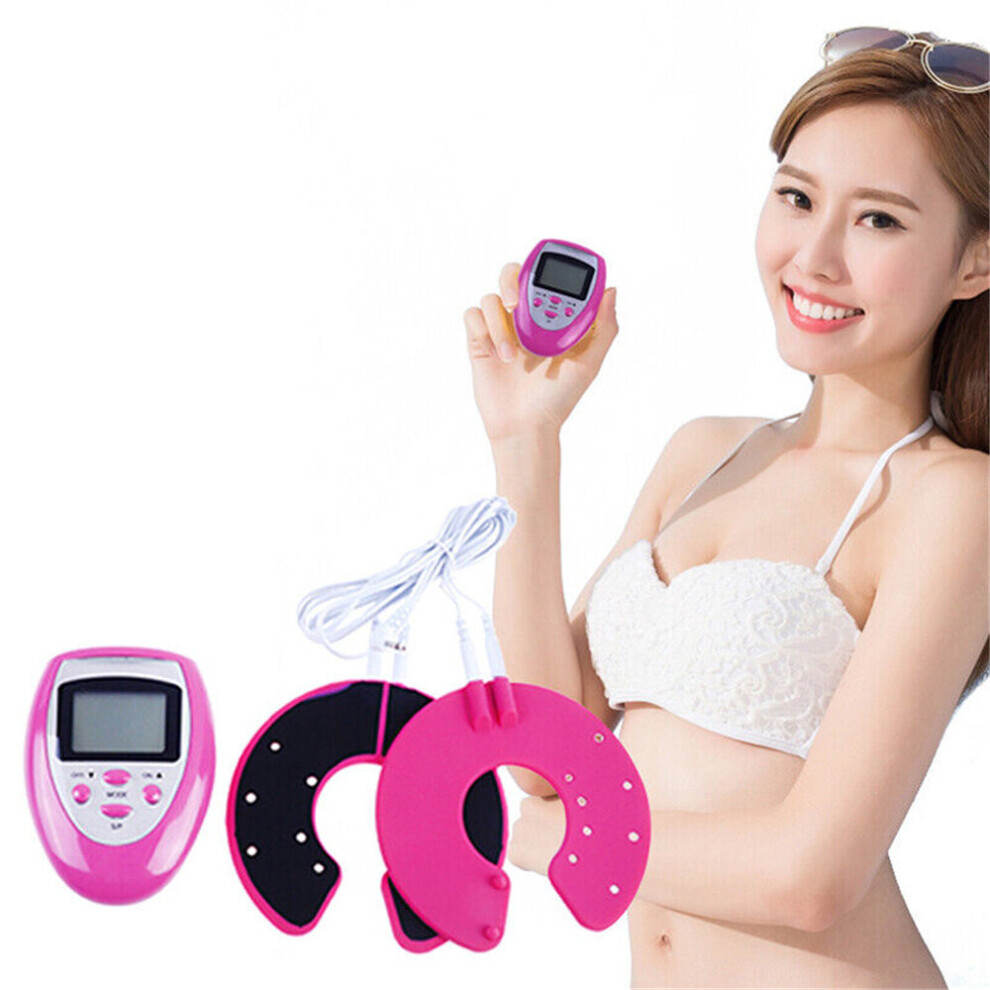 Red Electronic Breast Enhancer Bust Growth Muscle Stimulator Chest Massager Tools