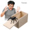 Ξύλινη φάρσα Spider Scare Box κρυμμένο σε περίπτωση Trick Play Joke Gag παιχνίδια δώρα 3