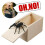 Ξύλινη φάρσα Spider Scare Box κρυμμένο σε περίπτωση Trick Play Joke Gag παιχνίδια δώρα 4