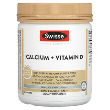 Swisse, Ultiboost, Calcium + Vitamin D, 250 Tablets