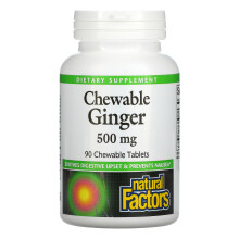 Natural Factors, Gnidningsgurk, 500 mg, 90 Chewable Tablets