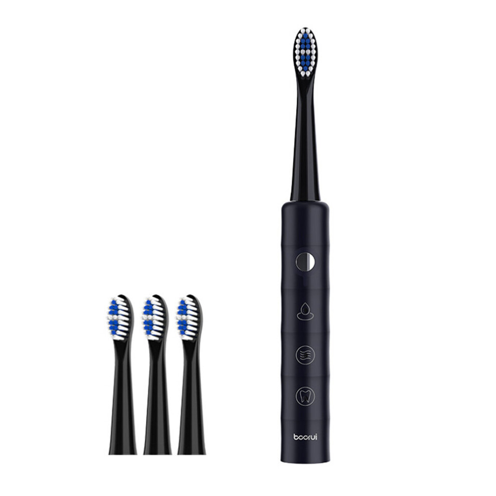 Electric Toothbrush IPX7 Waterproof Smart Mode Adults Kid Soft Teeth Brush Heads