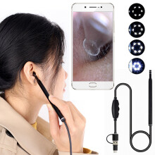 3 in 1 LED Endoscope Otoscope Ear Camera Scope Ear Wax Removal Kit Earwax Cleaning
