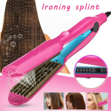 Hair Crimper Curler Crimpin Wave Iron Ceramic Titanium Plate Waver Wet/Dry Salon