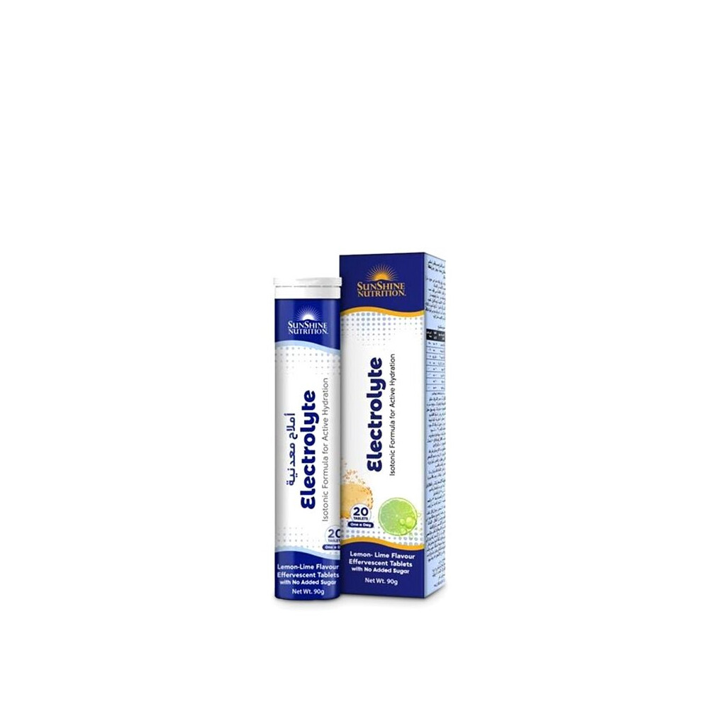 Sunshine Nutrition Electrolyte Vitamins - 20 Tablets | Hydration Support with Essential Electrolytes & Vitamins for Energy and Recovery