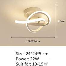 (Warm Light 04) LED Lamp Ceiling Light Modern Chandelier Living Room Bedroom Pendant Light