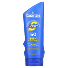 Coppertone, Sport, Solcreme Lotion, 4-i-1 Performance, SPF 50, 7 fl oz (207 ml)