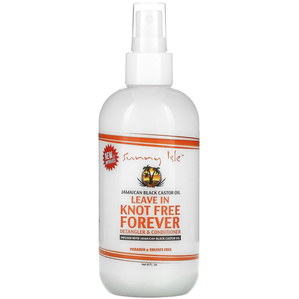 Sunny Isle, Jamaican Black Castor Oil, Leave in Knot Free Forever, 8 fl oz